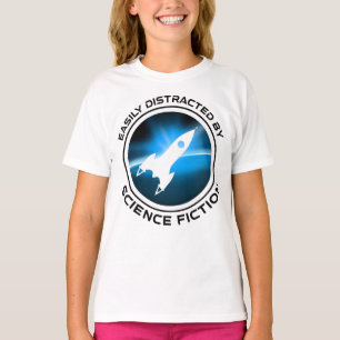 T-shirt Facilement Distrait Par La Science-Fiction