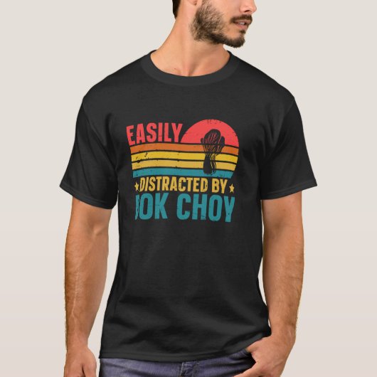 T-shirt Facilement Distrait Par Le Bok Choy (Devant)
