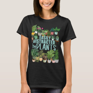 T-shirt Facilement Distrait Par Le Botaniste Fleuriste Pla