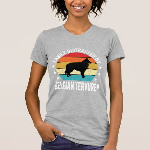 T-shirt Facilement distrait par le chien Tervuren belge