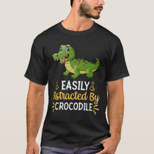 T-shirt Facilement Distrait Par Le Crocodile