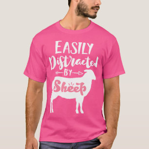 T-shirt Facilement Distrait Par Le Propriétaire Du Mouton