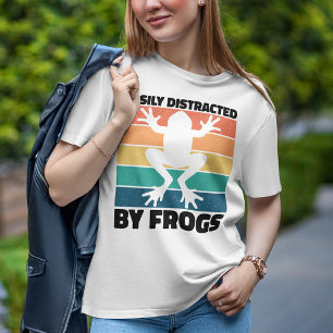 T-shirt Facilement Distrait Par Les Amateurs De Grenouille