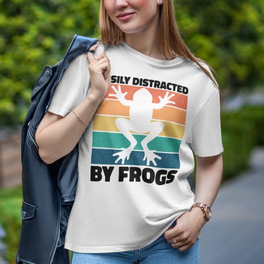 T-shirt Facilement Distrait Par Les Amateurs De Grenouille