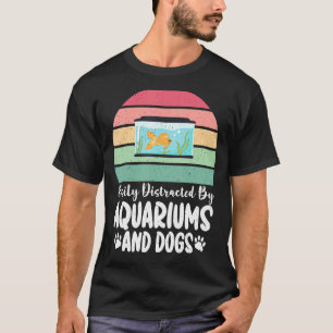 T-shirt Facilement distrait par les aquariums et amoureux