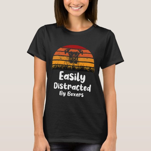 T-shirt Facilement Distrait Par Les Boxers 92 (Devant)