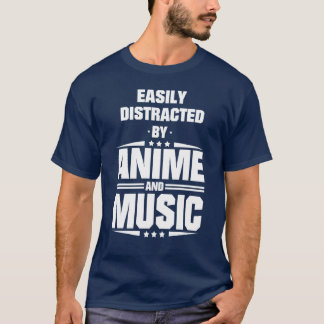 T-shirt Facilement distrait par les cadeaux d'anime et de