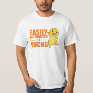 T-shirt Facilement Distrait Par Les Canards - Drôle Canard