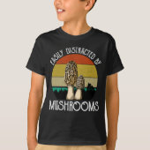 T-shirt Facilement Distrait Par Les Champignons (Morel) (Devant)