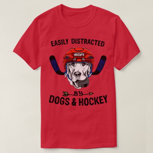 T-shirt Facilement Distrait Par Les Chiens Et Chiens De Ho (Design devant)