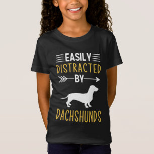 T-Shirt Facilement Distrait Par Les Dachshunds