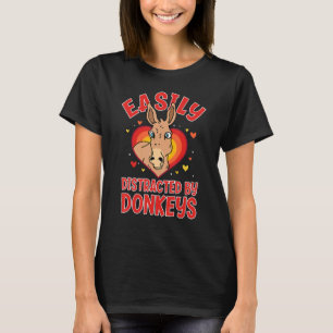 T-shirt Facilement Distrait Par Les Dauphins Drôle Amoureu
