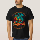 T-shirt Facilement Distrait Par Les Dragons Et Les Livres (Devant)