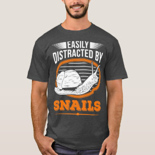 T-shirt Facilement Distrait Par Les Escargots