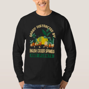 T-shirt Facilement Distrait Par Les Espagnols Cocker Angla