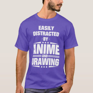 T-shirt Facilement distrait par les garçons anime et dessi