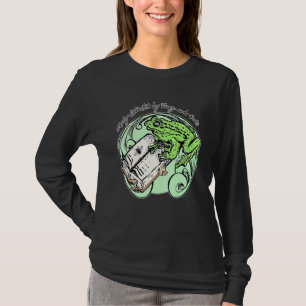 T-shirt Facilement Distrait Par Les Grenouilles Et Les Liv