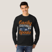 T-shirt Facilement distrait par les jets de cétacés observ (Devant entier)