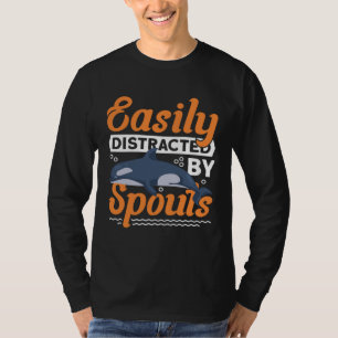 T-shirt Facilement distrait par les jets de cétacés observ