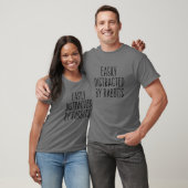T-shirt Facilement Distrait Par Les Lapins Drôle Lapin Agr (Unisexe)