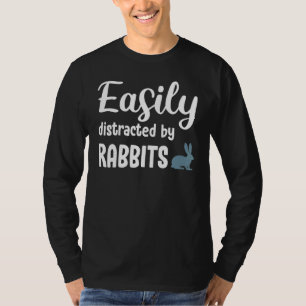 T-shirt Facilement Distrait Par Les Lapins Lapin