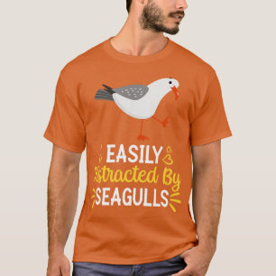 T-shirt Facilement Distrait Par Les Mouettes
