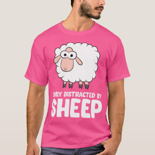 T-shirt Facilement Distrait Par Les Moutons
