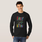 T-shirt Facilement Distrait Par Les Oiseaux Oiseau (Devant entier)