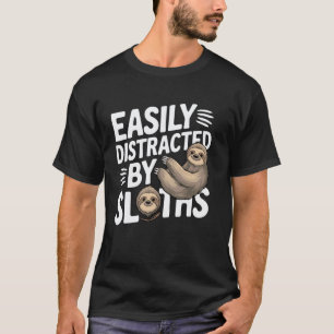 T-shirt Facilement distrait par les paresseux Amateurs de