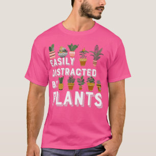 T-shirt Facilement Distrait Par Les Plantes Gardener Garde