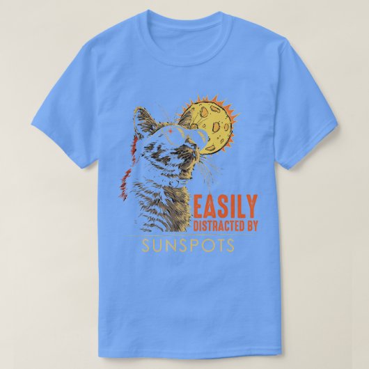 T-shirt Facilement Distrait Par Les Taches Solaires (Design devant)