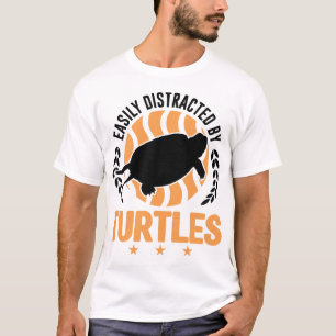 T-shirt Facilement Distrait Par Les Tortues Mini Tortue