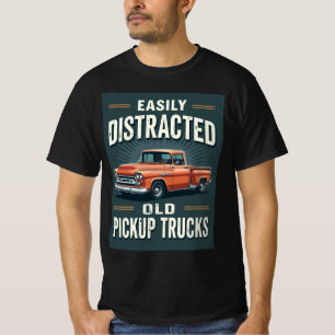T-shirt Facilement distrait par les vieux camions de ramas