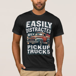 T-shirt Facilement distrait par les vieux camions de ramas