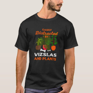T-shirt Facilement Distrait Par Les Vizslas Et Les Hongroi