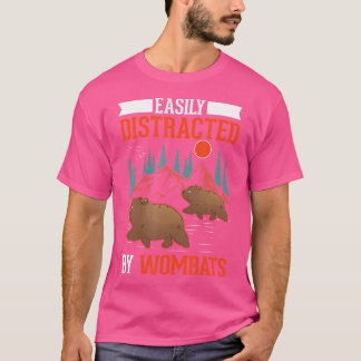 T-shirt Facilement Distrait Par Les Wombats