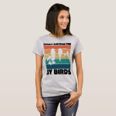 T-shirt Facilement Distrait Par Oiseaux Oiseaux Oiseaux An (Devant entier)