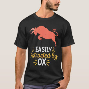 T-shirt Facilement Distrait Par Ox