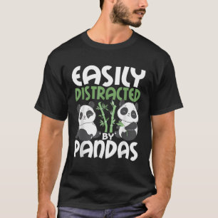T-shirt Facilement Distrait Par Pandas Kawaii Panda Bear
