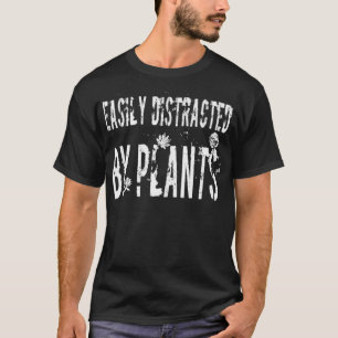 T-shirt Facilement Distrait Par Plante Lady Gardener Natur