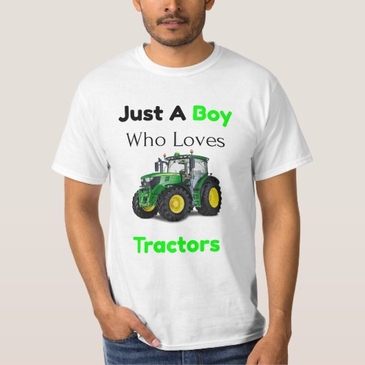 T-shirt Facilement Distrait Par Tracteurs Drôle Farmer Don (Devant)