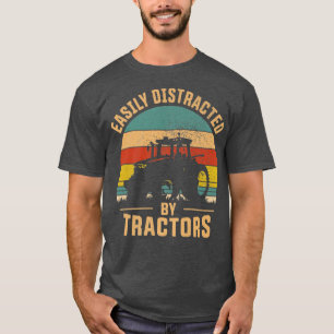 T-shirt Facilement Distrait Par Tracteurs Tracteur Agricol