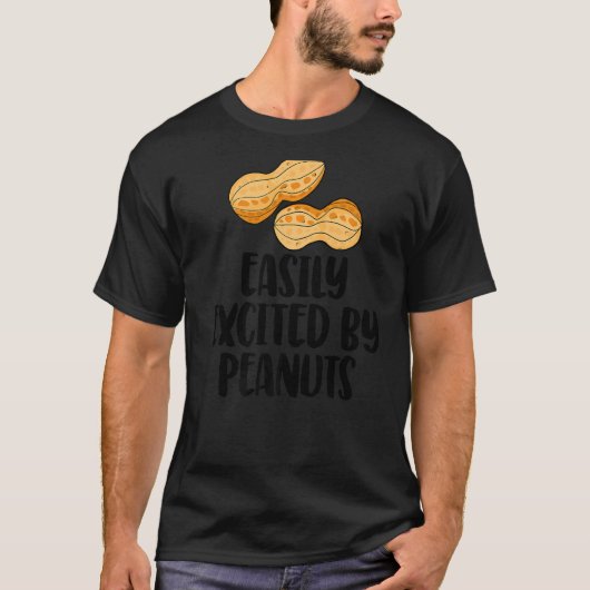 T-shirt Facilement Excité Par Les Arachides Tasty Genre Re (Devant)