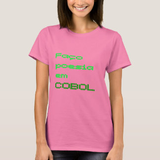 T-shirt Faço poesia em COBOL