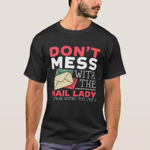 T-shirt Facteur Dame du Courrier Livraison Expédition Cour