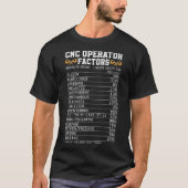 T-shirt Facteur d'opérateur CNC Funny Machine CNC Machinis (Devant)