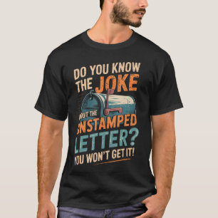 T-shirt Facteur du bureau de poste des lettres non timbrée