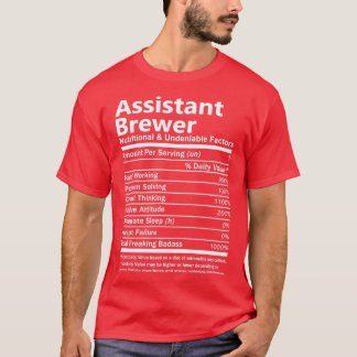 T-shirt Facteur nutritionnel et indéniable du brasseur adj