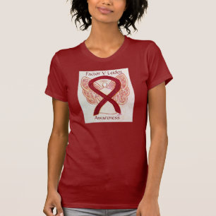 T-shirt Facteur V Leiden Sensibilisation Ribbon Angel Chem