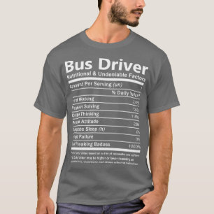 T-shirt Facteurs nutritionnels et indéniables du conducteu